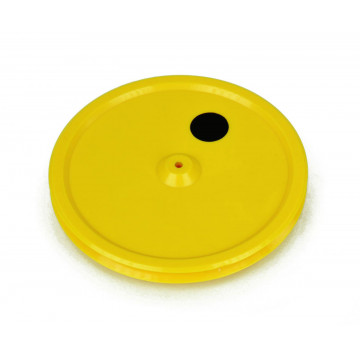 Pulley, plastic, yellow, D100 mm 