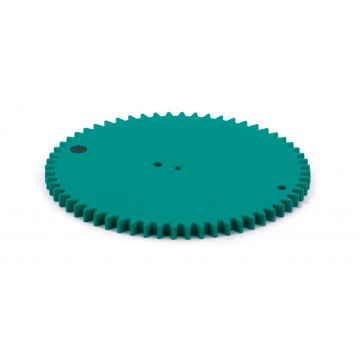 Gear with 60 teeth, green, D124 mm 