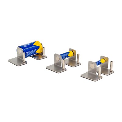 Clip terminal for 1.5 V batteries, magnetic