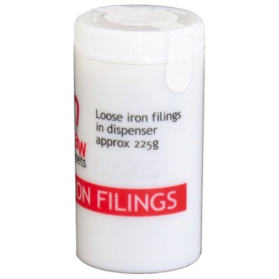 Iron filings (iron powder) in shaker, 225 g
