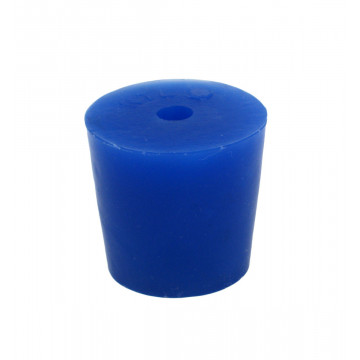 Stopper, blue silicone, 31/38/35 mm 1 hole