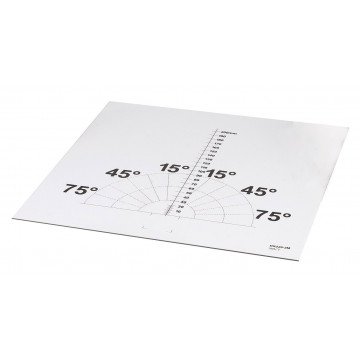 Foil with scale, for radioactivity magnetic