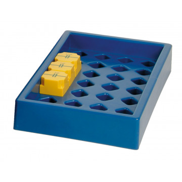 Container, tablet for 28 PIBs, blue 