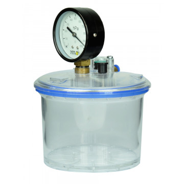 Vaccuum chamber complete, 1000 ml with manometer