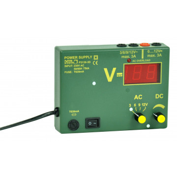 Low-voltage power supply with digital display