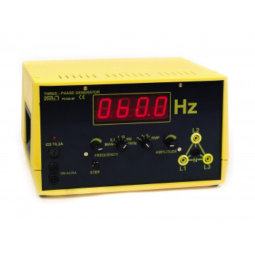 Three-phase generator with digital display, "demo"