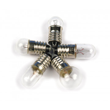 Light bulb, 6 V/50 mA, E10, set of 5 
