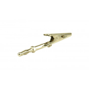 Crocodile clip with plug 