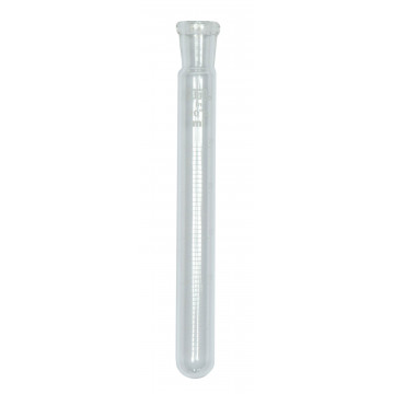 Test tube, graduated, with sleeves