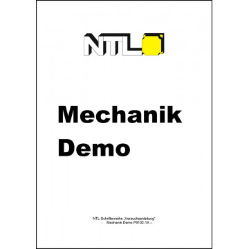 Experiment manual, mechanics demo, german