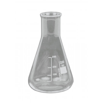 Erlenmeyer flask, narrow neck, 250 ml, Boro