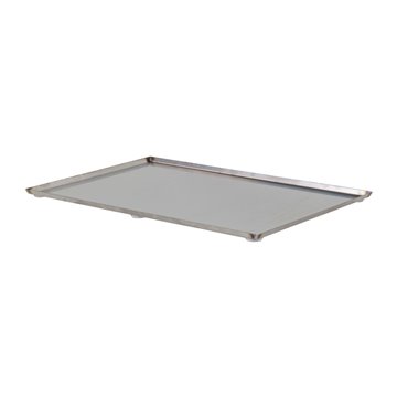 Protective plate and tray, stainless steel, 517x330 mm