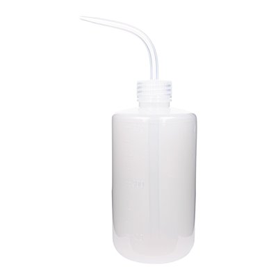 Wash bottle 500 ml, PE, graduated