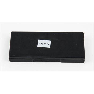 Weight set 1 - 500 mg, 12 parts, in box, with forceps