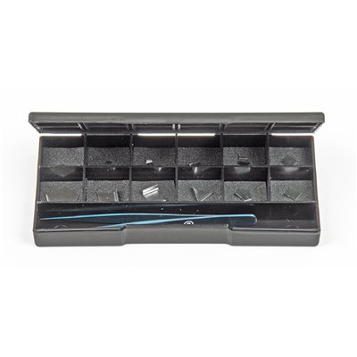 Weight set 1 - 500 mg, 12 parts, in box, with forceps