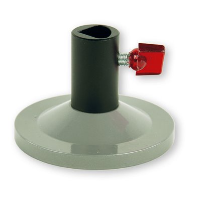 Round base with clamp socket, uni