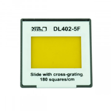 Slide with cross-grating, 180 squares/cm 