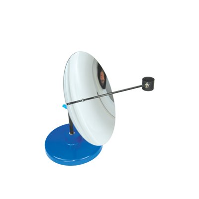 Parabolic mirror with stand 