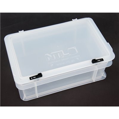 Storage box II small, with cover, translucent