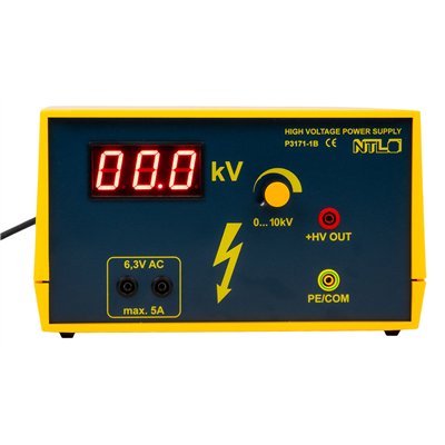 High-voltage power supply, 10 kV with digital display