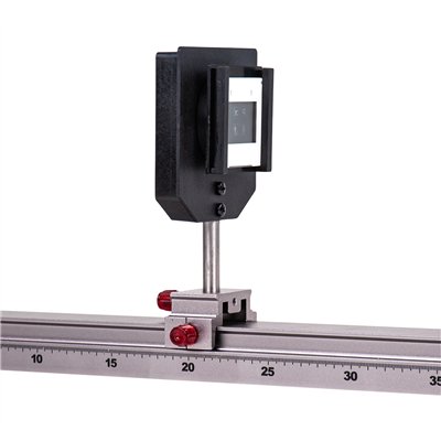 Holder for lenses in mounts and round apertures, with stem