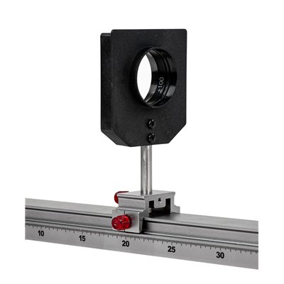 Lensglass, in mount, D 50 mm, FL +100 mm