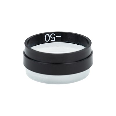 Lensglass, in mount, D 50 mm, FL -50 mm